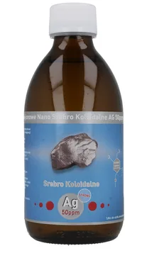Srebro koloidalne nano niejonowe Vitacolloids Ag 50 ppm