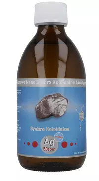 Srebro koloidalne niejonowe Vitacolloids Ag 50 ppm Srebro koloidalne nano niejonowe Vitacolloids Ag 50 ppm
